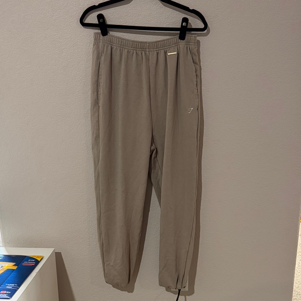 Gymshark x Whitney Simmons Beige Track Pants